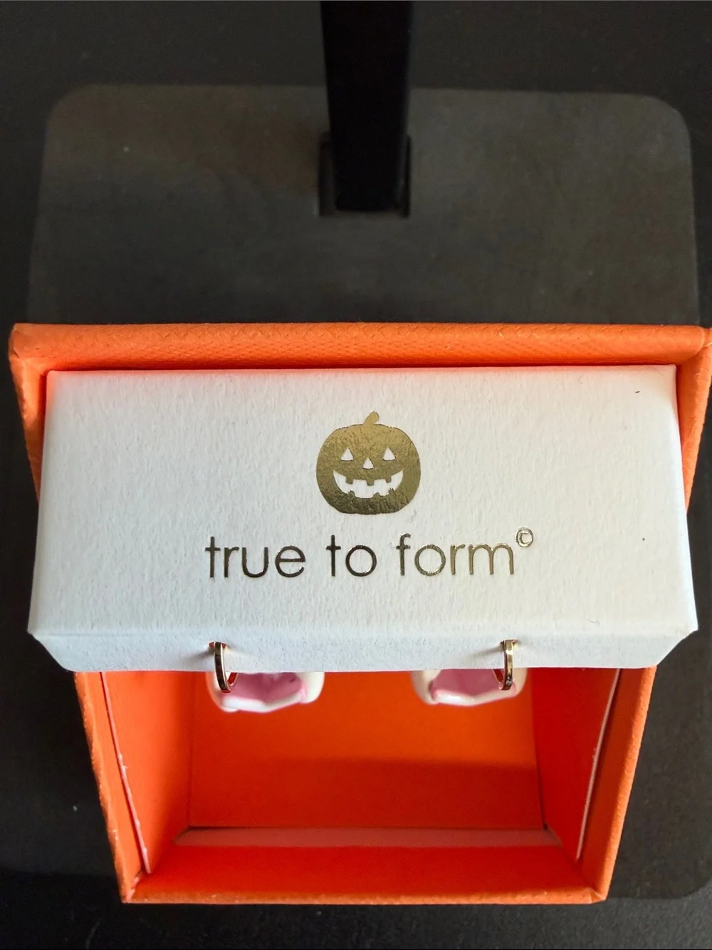 True to Form | Ghost Book Lover Halloween Leverback Dangle Earrings 👻📚 - Picture 2 of 9